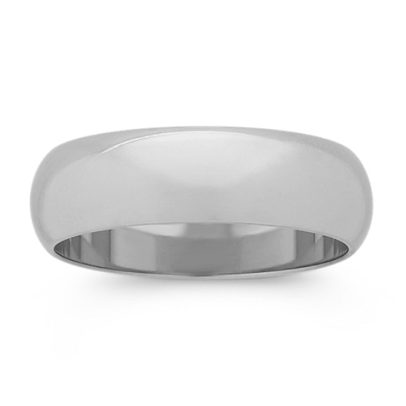 14k White Gold Wedding Band (6mm) 14k White Gold Wedding Band (6mm)