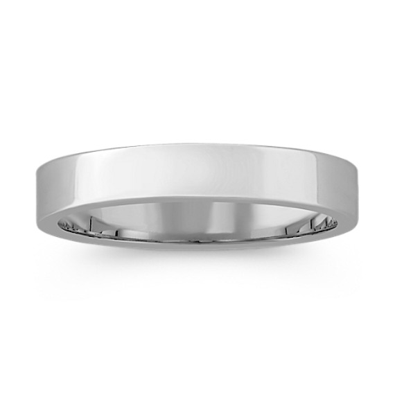 14k White Gold Wedding Band (4mm) 14k White Gold Wedding Band (4mm)