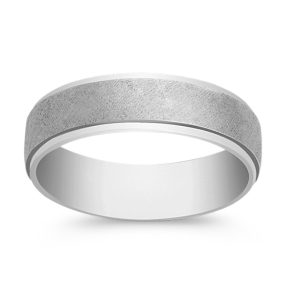 14k White Gold Wedding Band (6mm) 14k White Gold Wedding Band (6mm)