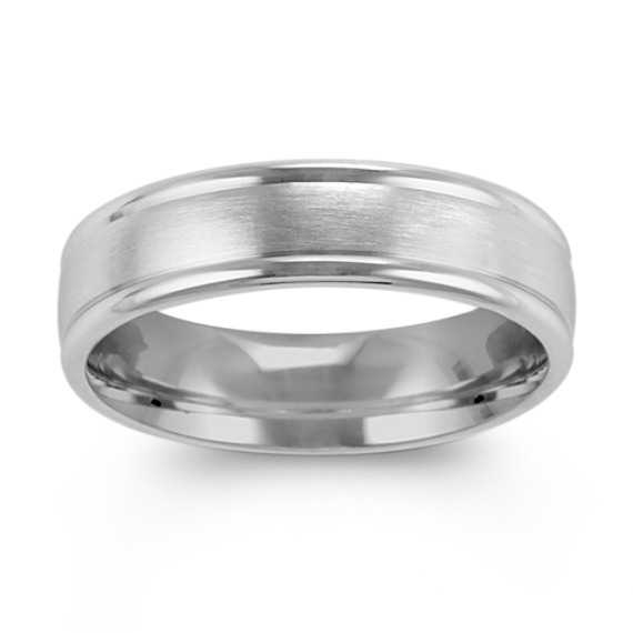 14k White Gold Wedding Band (6mm) 14k White Gold Wedding Band (6mm)