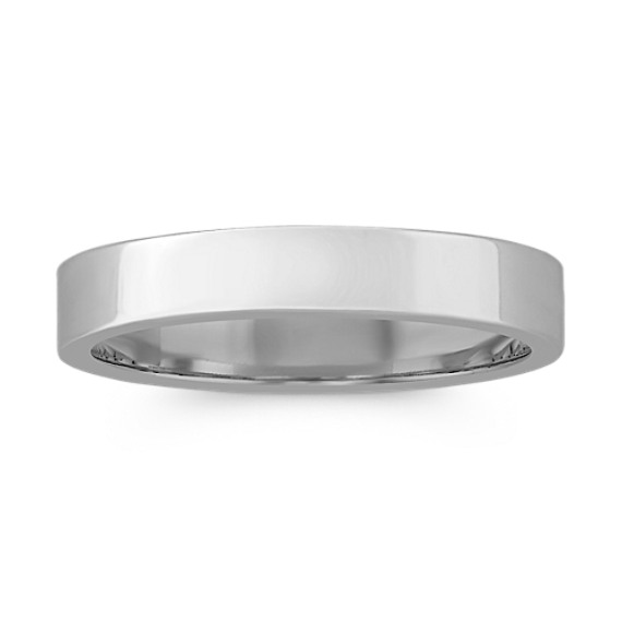 14k White Gold Wedding Band (4mm) 14k White Gold Wedding Band (4mm)