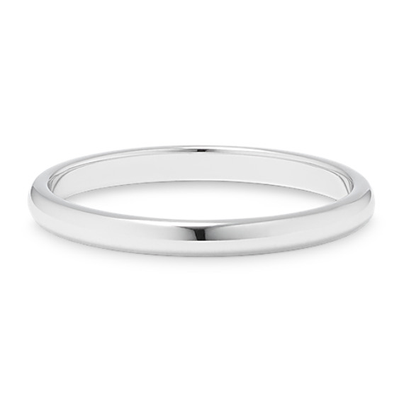 14k White Gold Wedding Band (2mm) 14k White Gold Wedding Band (2mm)