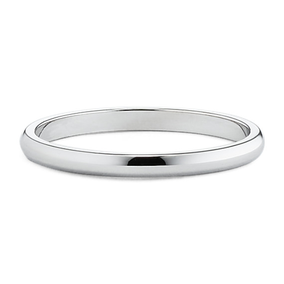 14k White Gold Wedding Band (2mm) 14k White Gold Wedding Band (2mm)