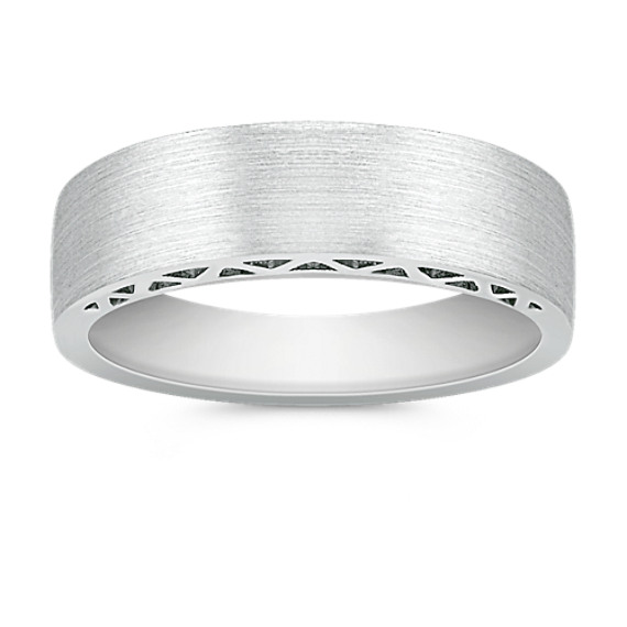 14k White Gold Wedding Band (5.5mm) 14k White Gold Wedding Band (5.5mm)