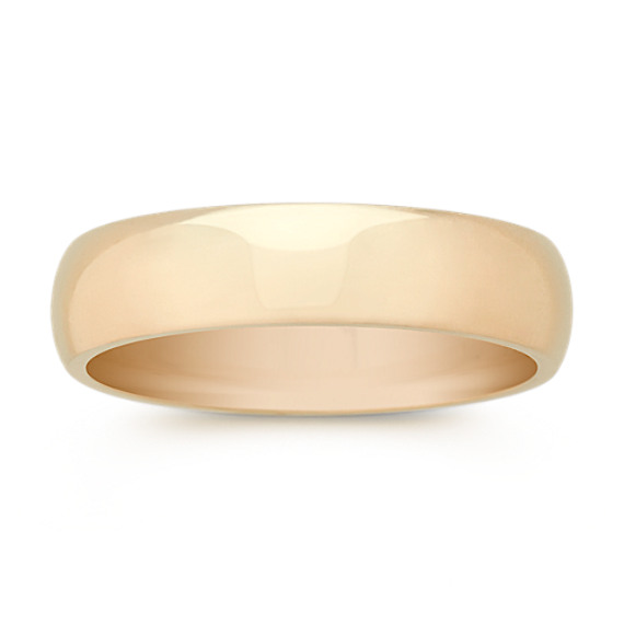 14k Yellow Gold Comfort Fit Wedding Band (5mm) 14k Yellow Gold Comfort Fit Wedding Band (5mm)