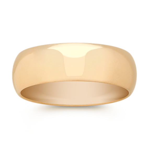 14k Yellow Gold Comfort Fit Wedding Band (7mm) 14k Yellow Gold Comfort Fit Wedding Band (7mm)