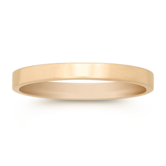 14k Yellow Gold Flat Wedding Band (2mm) 14k Yellow Gold Flat Wedding Band (2mm)