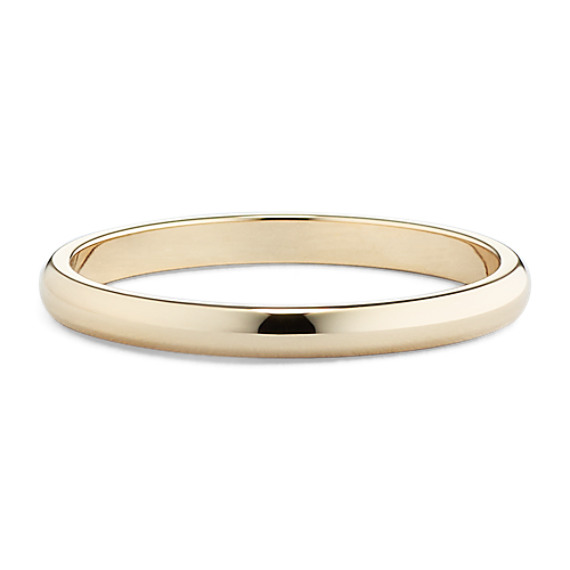14k Yellow Gold Wedding Band (2mm) 14k Yellow Gold Wedding Band (2mm)