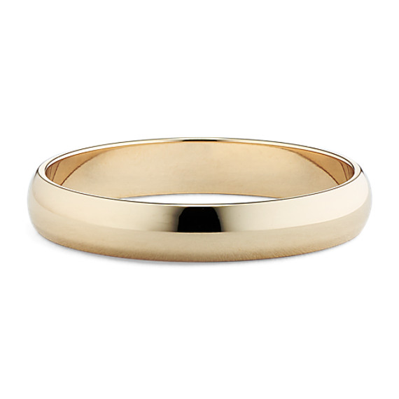 14k Yellow Gold Wedding Band (4mm) 14k Yellow Gold Wedding Band (4mm)