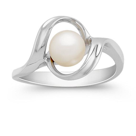 6.5mm Cultured Akoya Pearl Ring 6.5mm Cultured Akoya Pearl Ring