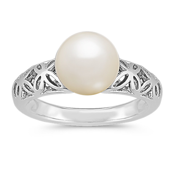 8.5mm Cultured Freshwater Pearl Ring 8.5mm Cultured Freshwater Pearl Ring