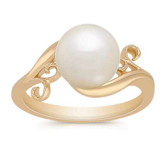 8.5mm Cultured Freshwater Pearl Ring 8.5mm Cultured Freshwater Pearl Ring