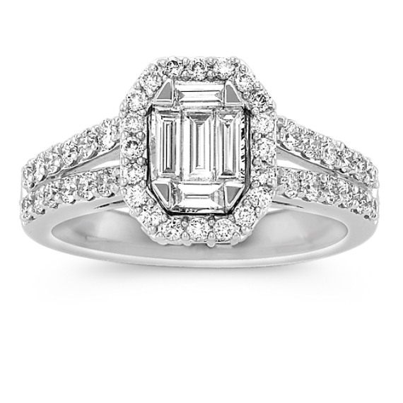 Baguette and Round Diamond Ring Baguette and Round Diamond Ring