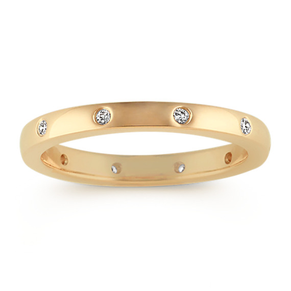 Bezel Set Diamond Wedding Band Bezel Set Diamond Wedding Band