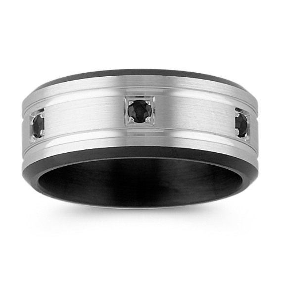 Black Sapphire Ring in Cobalt (9mm) Black Sapphire Ring in Cobalt (9mm)