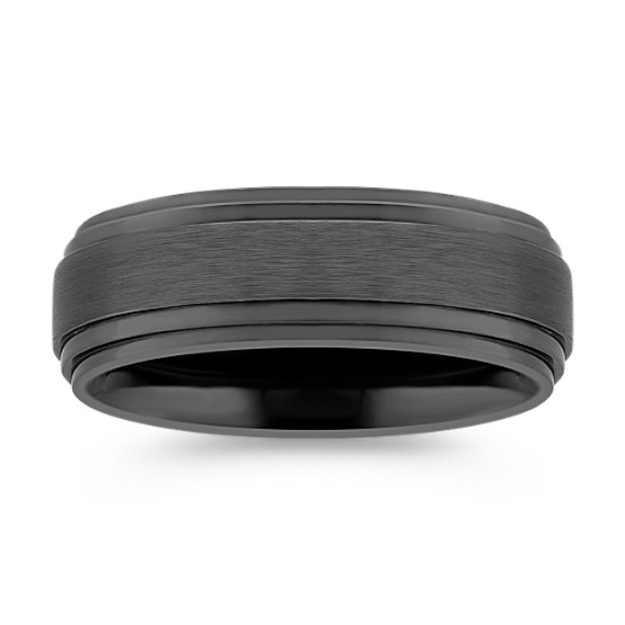 Black Titanium Comfort Fit Ring (8mm) Black Titanium Comfort Fit Ring (8mm)