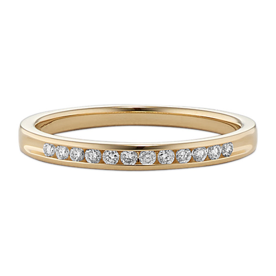 Channel-Set Diamond Wedding Band Channel-Set Diamond Wedding Band