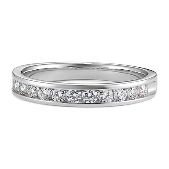 Channel-Set Diamond Wedding Band Channel-Set Diamond Wedding Band