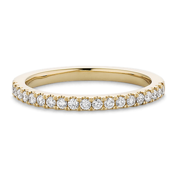 Classic Diamond Wedding Band in 14k Yellow Gold Classic Diamond Wedding Band in 14k Yellow Gold