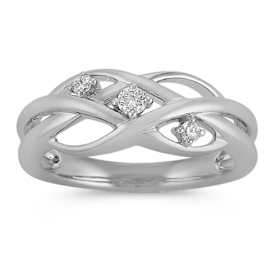 Contemporary Woven Diamond Ring Contemporary Woven Diamond Ring