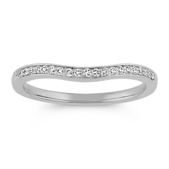 Contour Diamond Wedding Band in Platinum Contour Diamond Wedding Band in Platinum