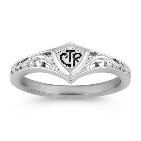 Diamond and Sterling Silver CTR Ring Diamond and Sterling Silver CTR Ring