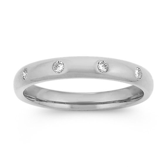 Diamond Bezel Set Wedding Band Diamond Bezel Set Wedding Band