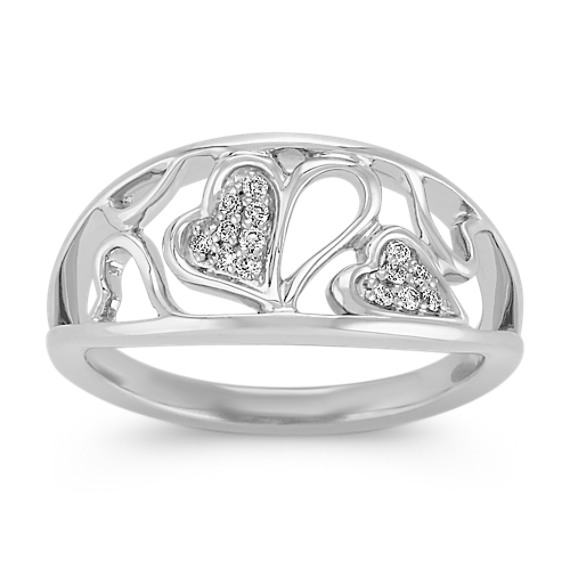 Diamond Heart Ring Diamond Heart Ring