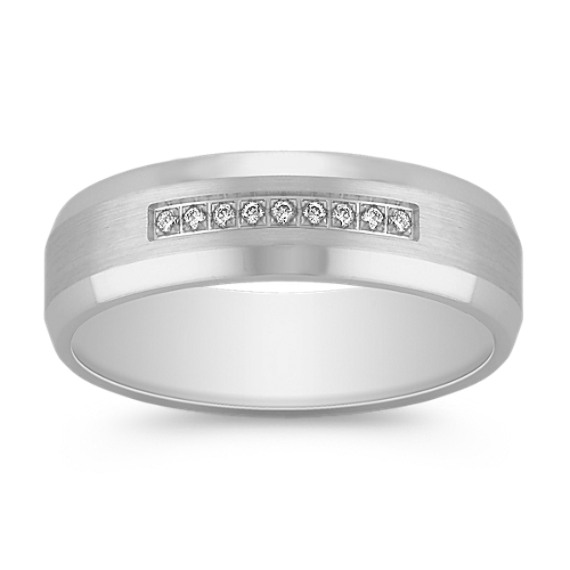 Diamond Ring with Satin Finish (6mm) Diamond Ring with Satin Finish (6mm)
