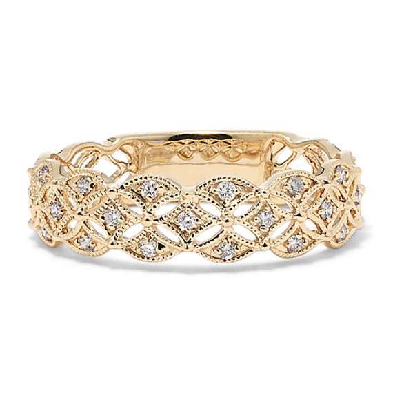 Diamond Vintage Wedding Band Diamond Vintage Wedding Band
