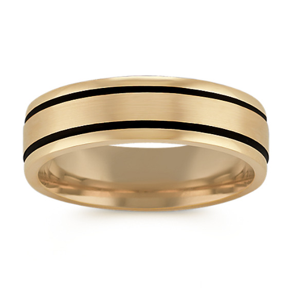 Engraved 14k Yellow Gold Comfort Fit Ring (6mm) Engraved 14k Yellow Gold Comfort Fit Ring (6mm)