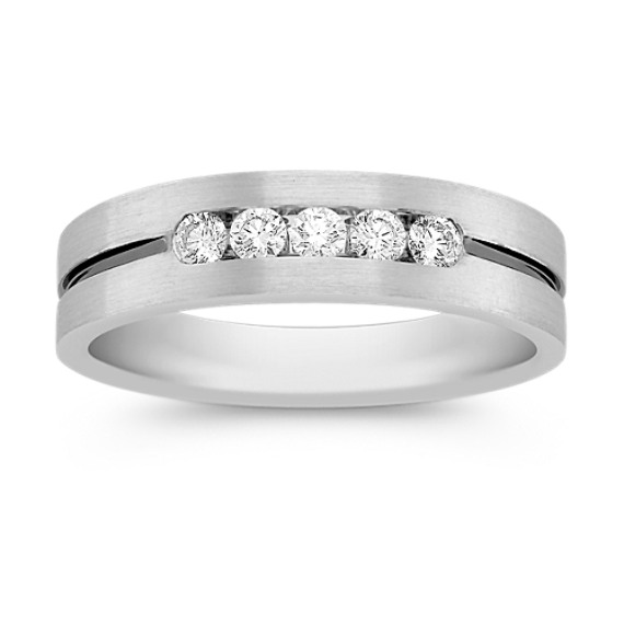 Five-Stone Channel-Set Round Diamond Ring Five-Stone Channel-Set Round Diamond Ring