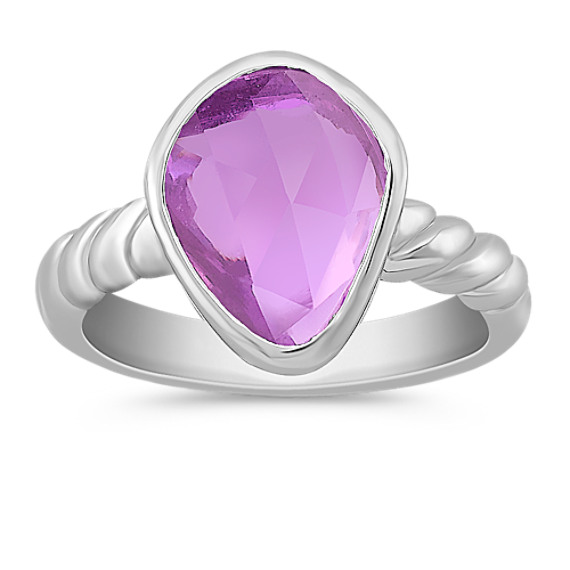Freeform Pink Sapphire Ring Freeform Pink Sapphire Ring