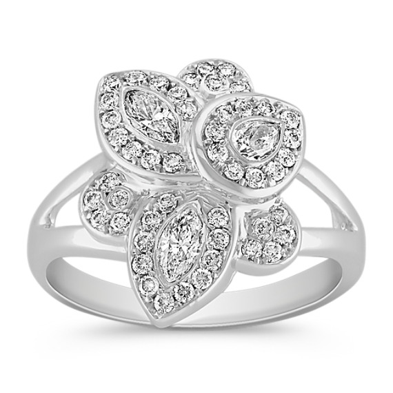 Marquise, Pear-Shaped and Round Diamond Ring Marquise, Pear-Shaped and Round Diamond Ring