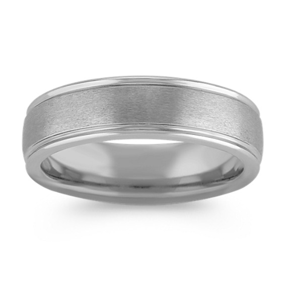 Max-T Brushed Titanium Comfort Fit Ring (6.5mm) Max-T Brushed Titanium Comfort Fit Ring (6.5mm)