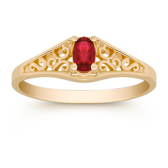 Oval Ruby Ring Oval Ruby Ring