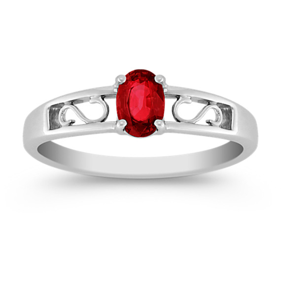 Oval Ruby Ring Oval Ruby Ring
