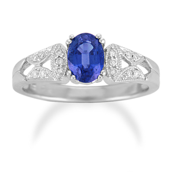Oval Sapphire and Diamond Ring Oval Sapphire and Diamond Ring