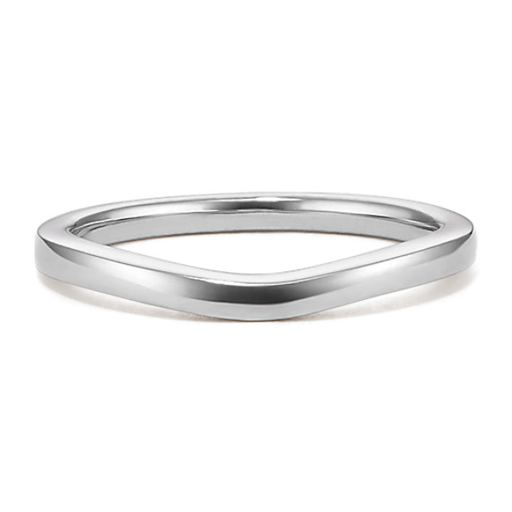 Platinum Contour Wedding Band Platinum Contour Wedding Band
