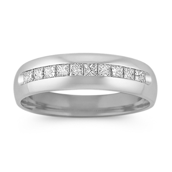 Princess Cut Diamond Ring with Channel-Setting (6mm) Princess Cut Diamond Ring with Channel-Setting (6mm)
