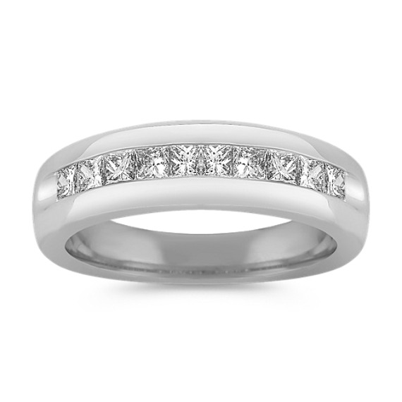 Princess Cut Diamond Ring With Channel-Setting (6.5mm) Princess Cut Diamond Ring With Channel-Setting (6.5mm)