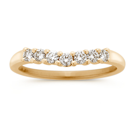 Round Diamond Contour Wedding Band Round Diamond Contour Wedding Band