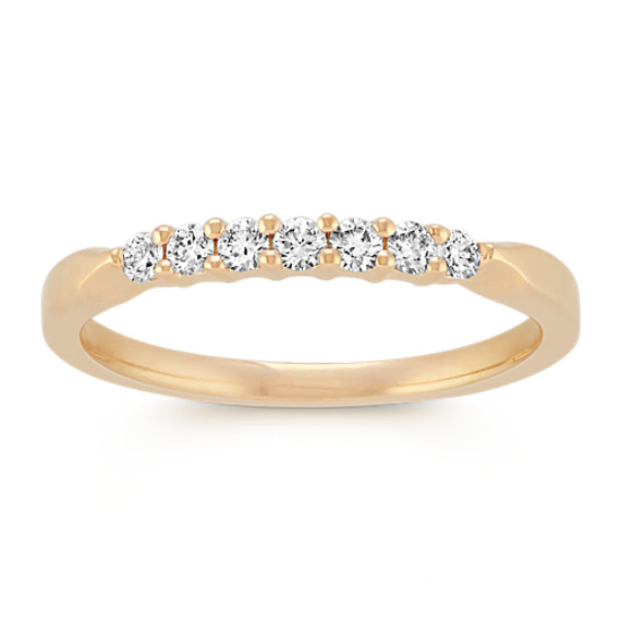 Round Diamond Line Wedding Band Round Diamond Line Wedding Band
