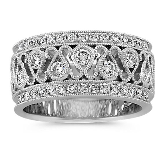 Round Diamond Ring in 14k White Gold Round Diamond Ring in 14k White Gold