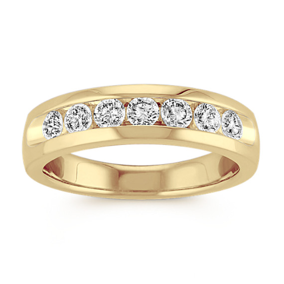 Round Diamond Ring with Channel-Setting Round Diamond Ring with Channel-Setting