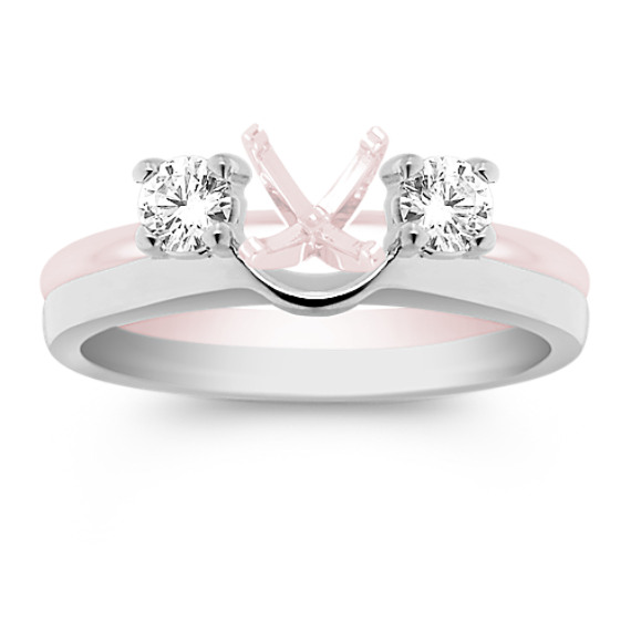 Round solitaire engagement ring enhancers