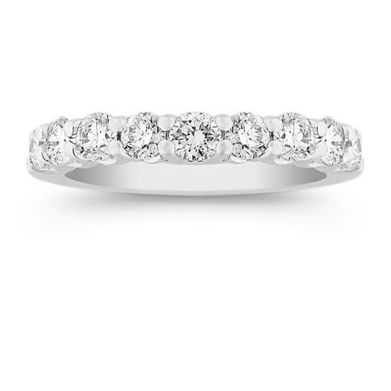 Round Diamond Wedding Band in Platinum Round Diamond Wedding Band in Platinum