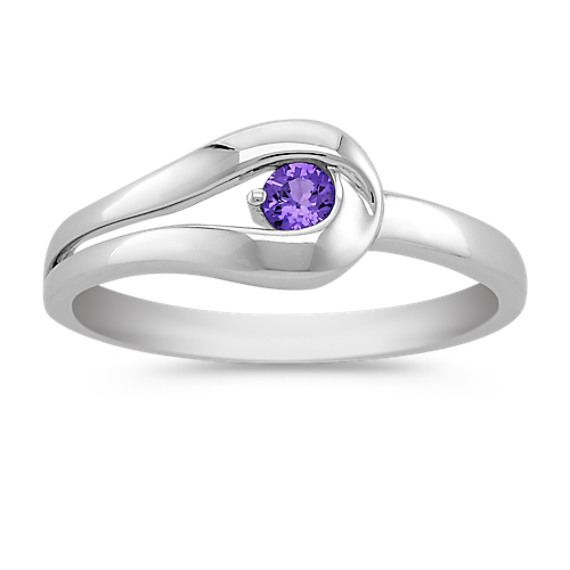 Round Lavender Sapphire Ring Round Lavender Sapphire Ring