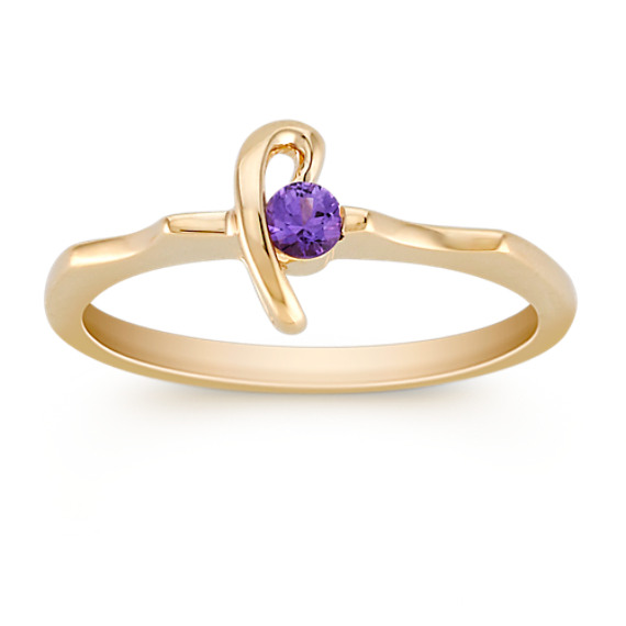 Round Lavender Sapphire Ring Round Lavender Sapphire Ring