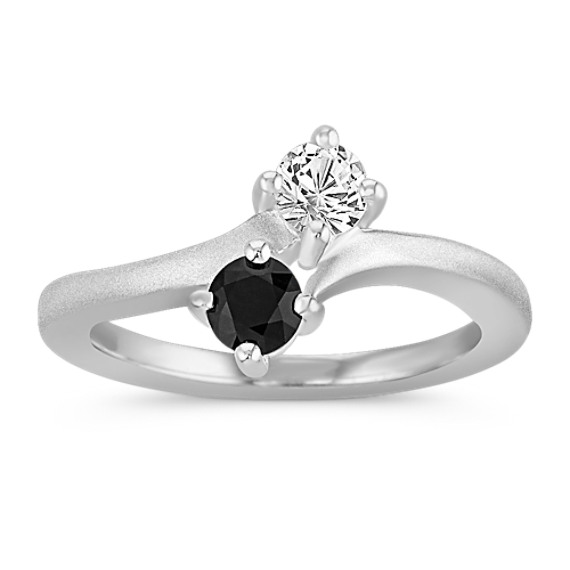 Round Multi-Colored Sapphire Ring in Sterling Silver Round Multi-Colored Sapphire Ring in Sterling Silver